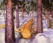 Edvard Munch Yellow Wood oil painting
